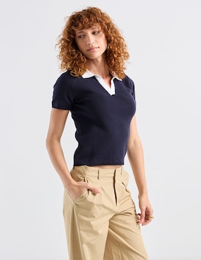 Blusa Petite Studio manga corta para mujer