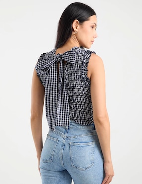 Top Petite Studio cuello redondo