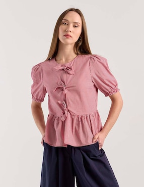 Blusa Petite Studio manga corta para mujer