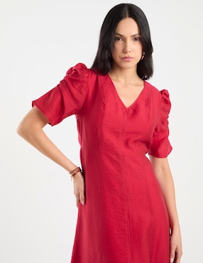 Vestido largo de fiesta Petite Studio escote V