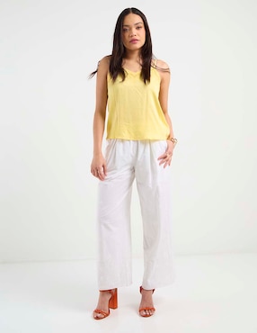Pantalón coulotte Petite Studio amplio para mujer