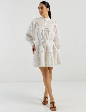 Vestido corto casual petite studio para mujer