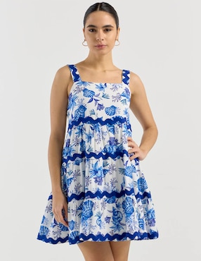 Vestido corto casual petite studio para mujer