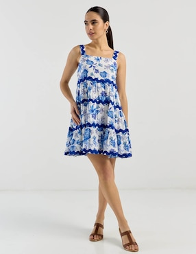 Vestido corto casual petite studio para mujer