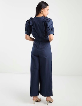 Jumpsuit Petite Studio de algodón formal estampado liso para mujer
