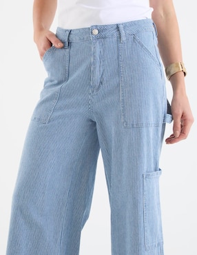 Jeans relaxed amplio corte cintura Map para mujer