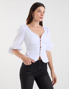 Blusa Map manga al codo para mujer