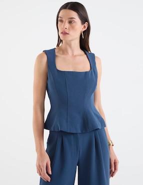 Blusa de tirantes Map para mujer