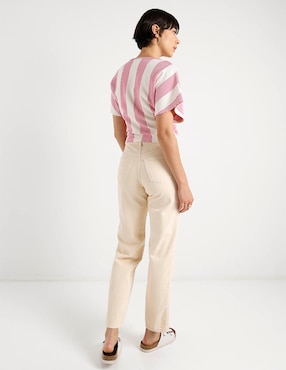 Jeans straight cintura Map para mujer