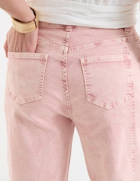 Jeans amplio a la cintura Map para mujer