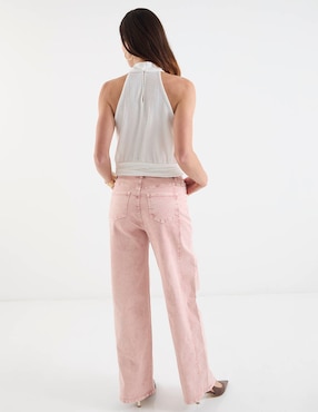 Jeans amplio a la cintura Map para mujer