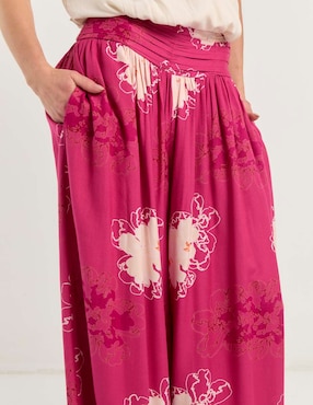 Pantalón relaxed Map wide leg para mujer