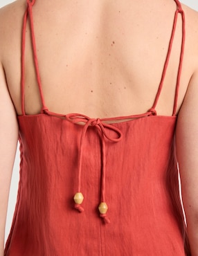 Blusa de tirantes Map para mujer