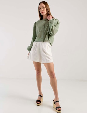 Blusa Map manga larga para mujer