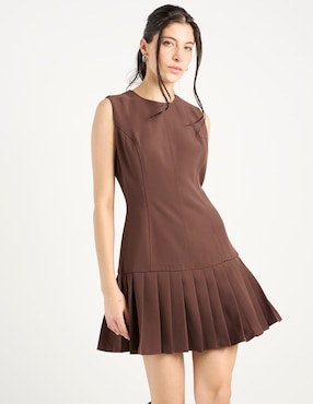 Vestido corto casual Map para mujer