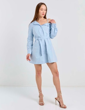 Vestido corto casual Map para mujer