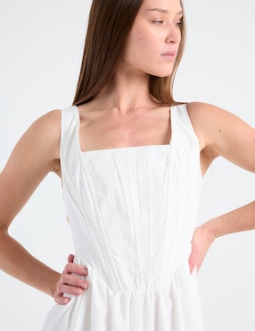 Vestido crop casual Map para mujer