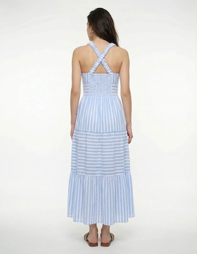 Vestido midi casual Map para mujer