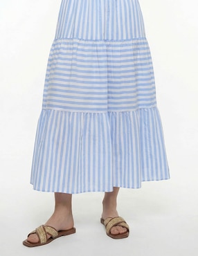 Vestido midi casual Map para mujer