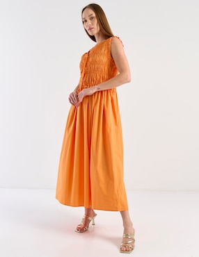 Vestido largo casual Map para mujer