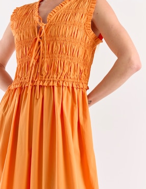 Vestido largo casual Map para mujer