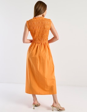 Vestido largo casual Map para mujer