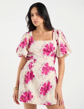 Vestido mini casual Map para mujer