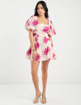 Vestido mini casual Map para mujer