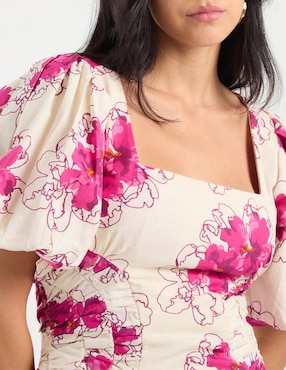 Vestido mini casual Map para mujer