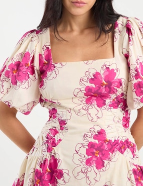 Vestido mini casual Map para mujer