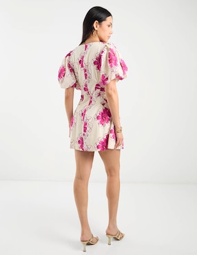 Vestido mini casual Map para mujer