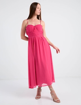 Vestido crop casual Map para mujer