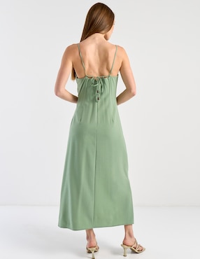 Vestido largo casual Map para mujer