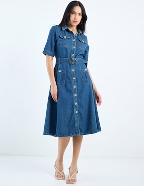 Vestido midi casual Petite Studio para mujer
