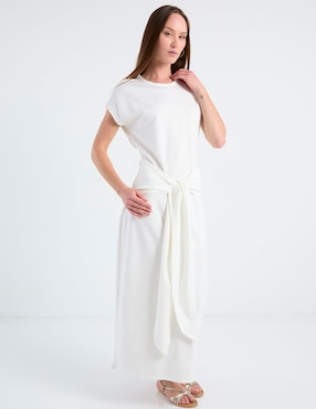 Vestido largo casual Map para mujer