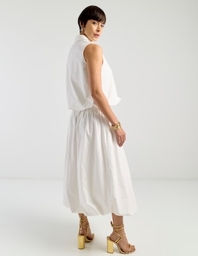 Falda crop Map a la cintura