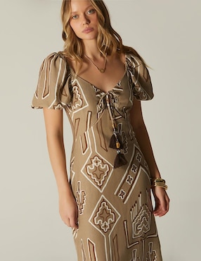 Vestido largo casual Studio F para mujer