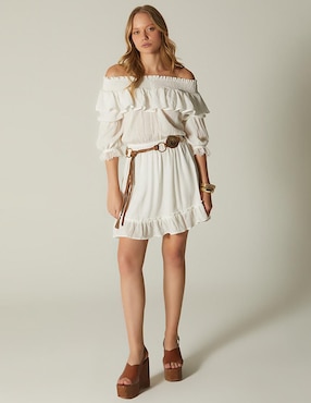 Vestido corto casual Studio F para mujer