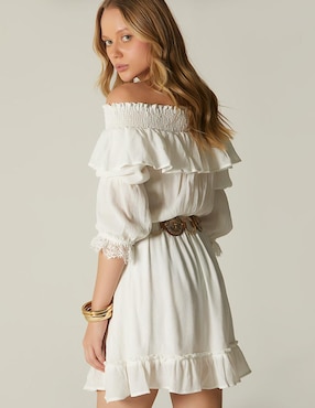 Vestido corto casual Studio F para mujer