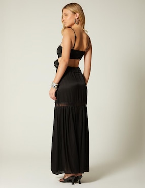 Vestido largo de noche Studio F Kalani Style escote V