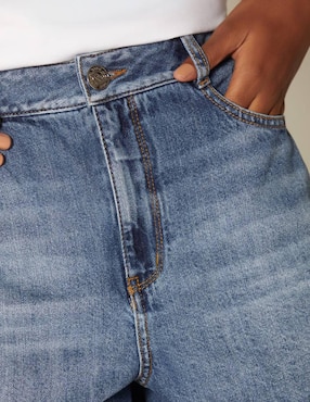 Short Studio F de mezclilla para mujer