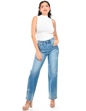 Jeans straight Roman Fashion para mujer