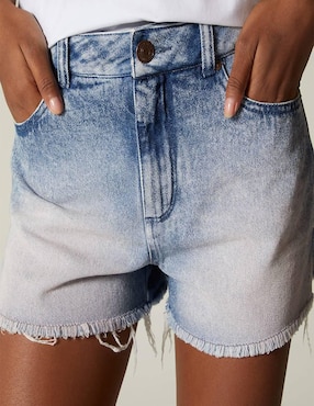 Short Studio F Pink Denim de mezclilla para mujer