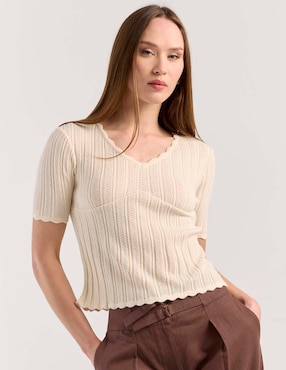 Blusa Petite Studio manga corta para mujer