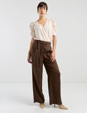 Pantalón relaxed Map straight para mujer