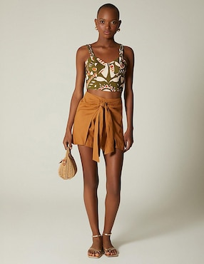 Falda short Studio F Cerdeña Mediterranea para mujer