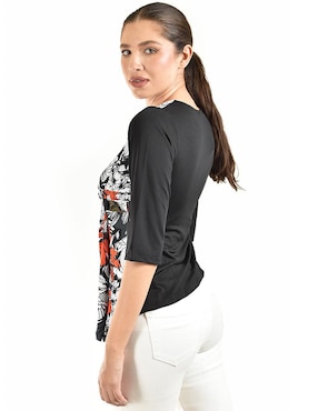 Blusa Roman Fashion manga 3/4 para mujer