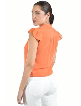 Blusa Roman Fashion manga corta para mujer