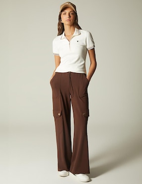 Pantalón cargo Studio F amplio para mujer