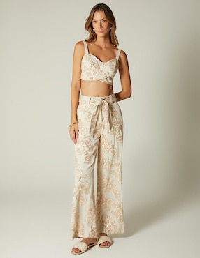 Pantalón relaxed Studio F amplio para mujer